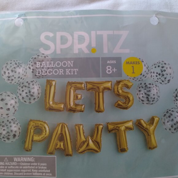 DOG BIRTHDAY PARTY 2 PC SET BANDANA CANDLE BALLOONS CELEBRATE YOUR PET ADOPTION - Picture 3 of 8